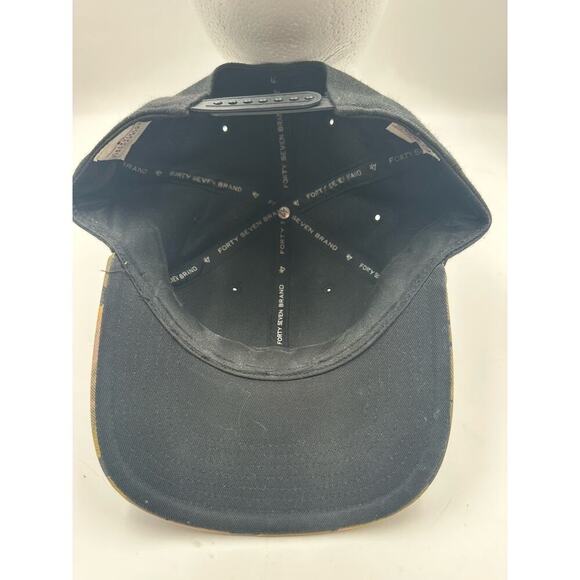 Tampa Bay Rays Snapback Hat Cap - Adjustable - Black Camo - '47 Brand - Picture 5 of 5